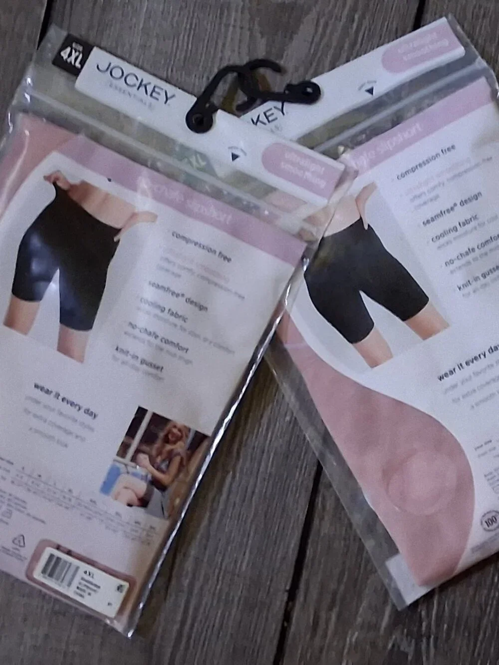 New JOCKEY x 2 Pink 4XL 5XL Non-Compression SMOOTHING No-Chafe Slipshorts